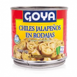 Chiles jalapeños en rodajas