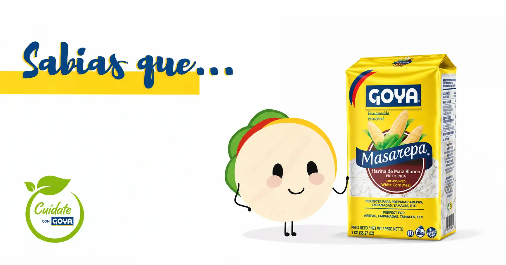 Masarepa Goya perfecta para celíacos