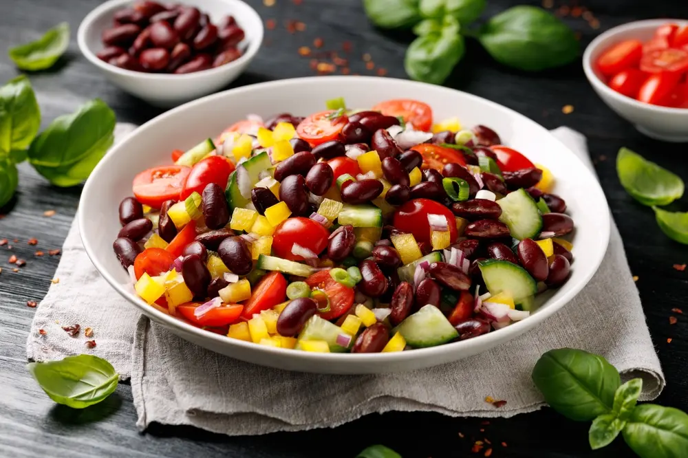 ensalada de frijoles