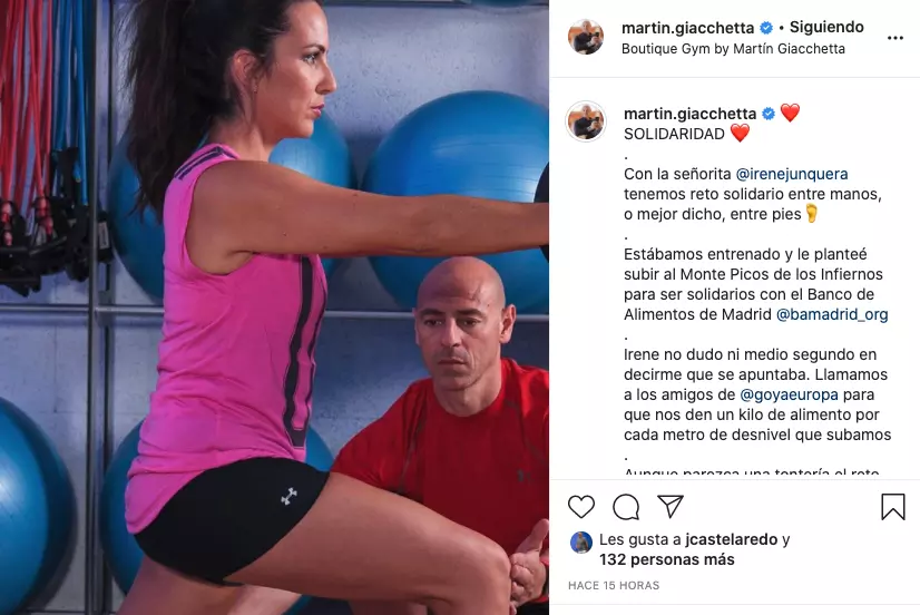 Martin Giacchetta Irene Junquera Reto 1 metro 1 kilo