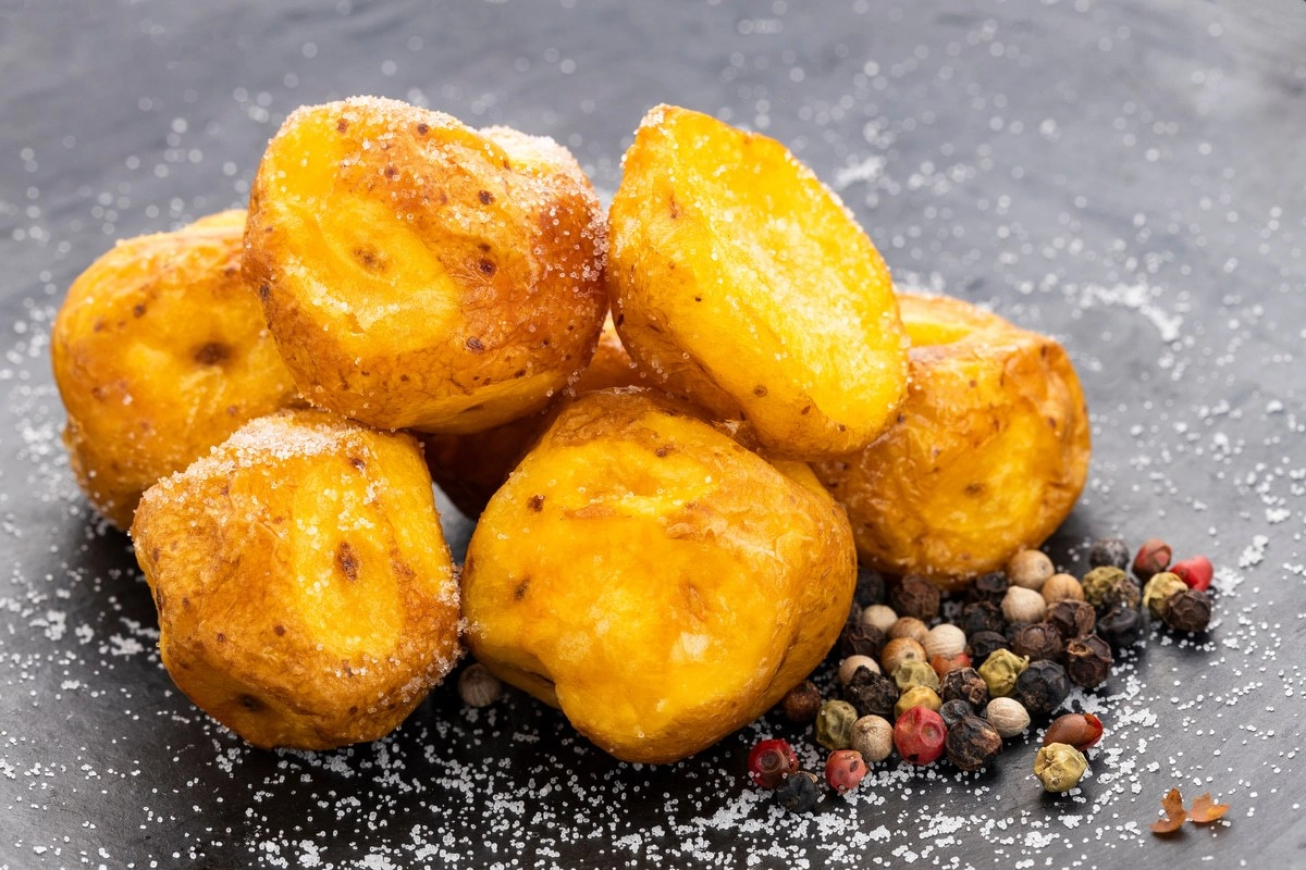 papas criollas al horno con especias