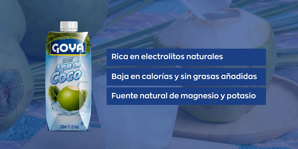 propiedades nutricionales del agua de coco