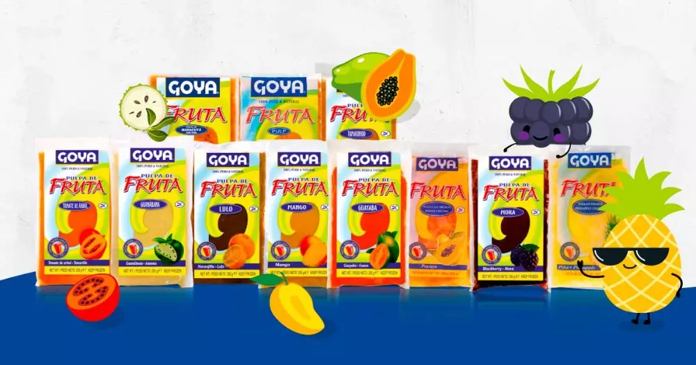 Pulpas de fruta Goya variedad de sabores