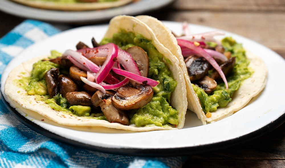 tacos veganos para el día mundial del veganismo