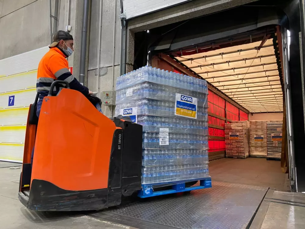 Goya Europa dona comida a Ucrania