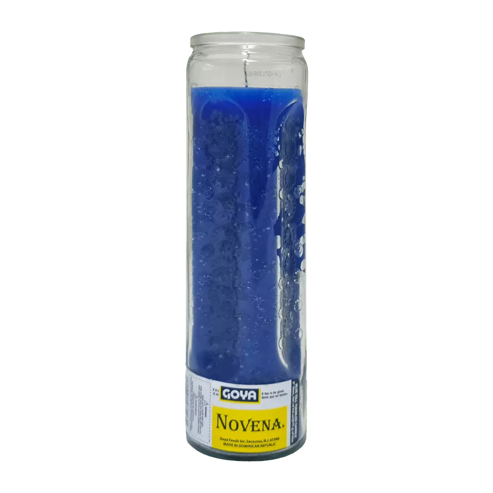 Vela novena azul Goya