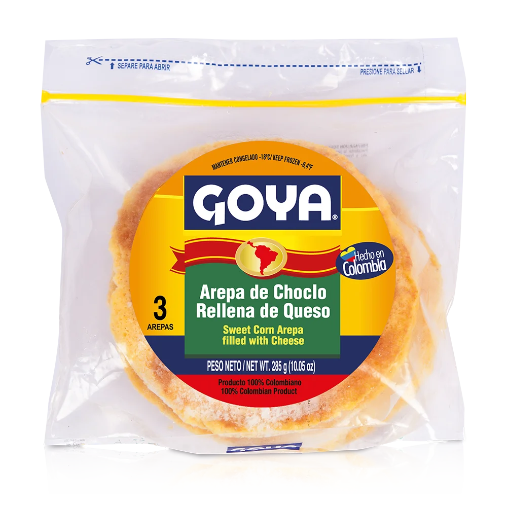 Sweet Corn Arepa Filled With Mozarella Cheese