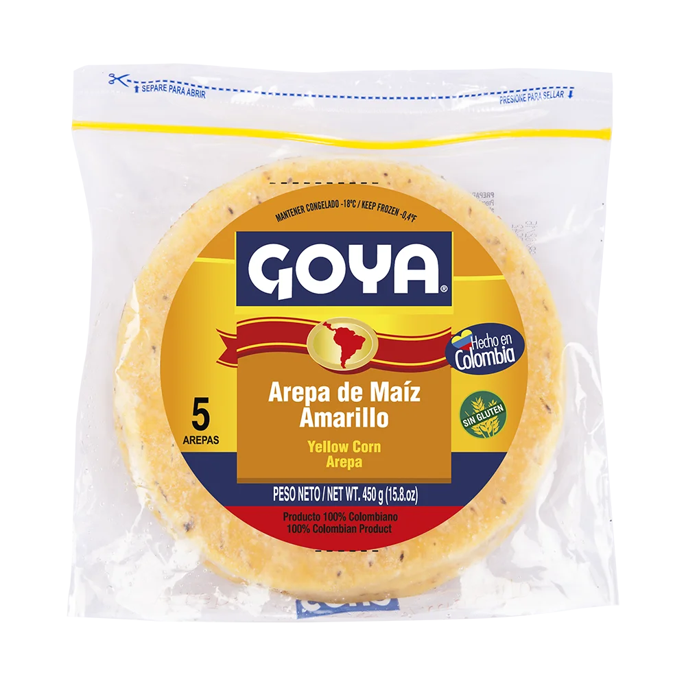 Arepa de maíz amarillo Goya