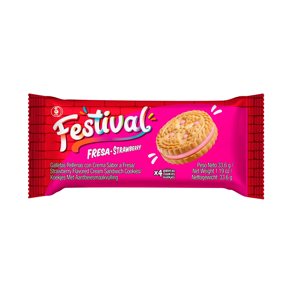Galleta Festival Fresa 33,6 g