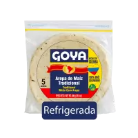 Refrigerated white corn arepa