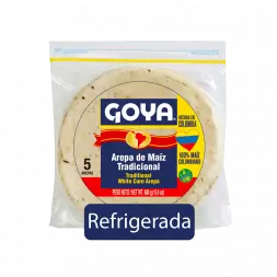 Arepa de maíz blanco refrigerada Goya