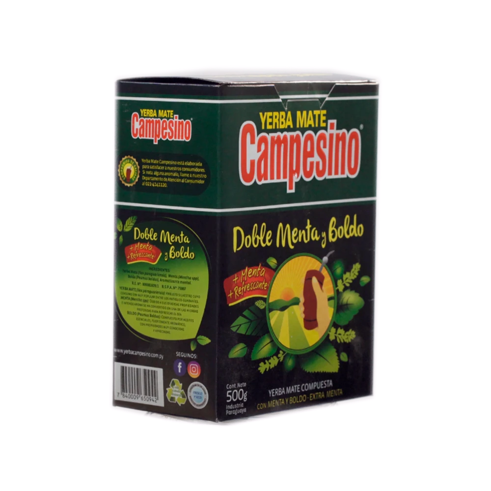 Yerba mate of double mint and boldo (Campesino)