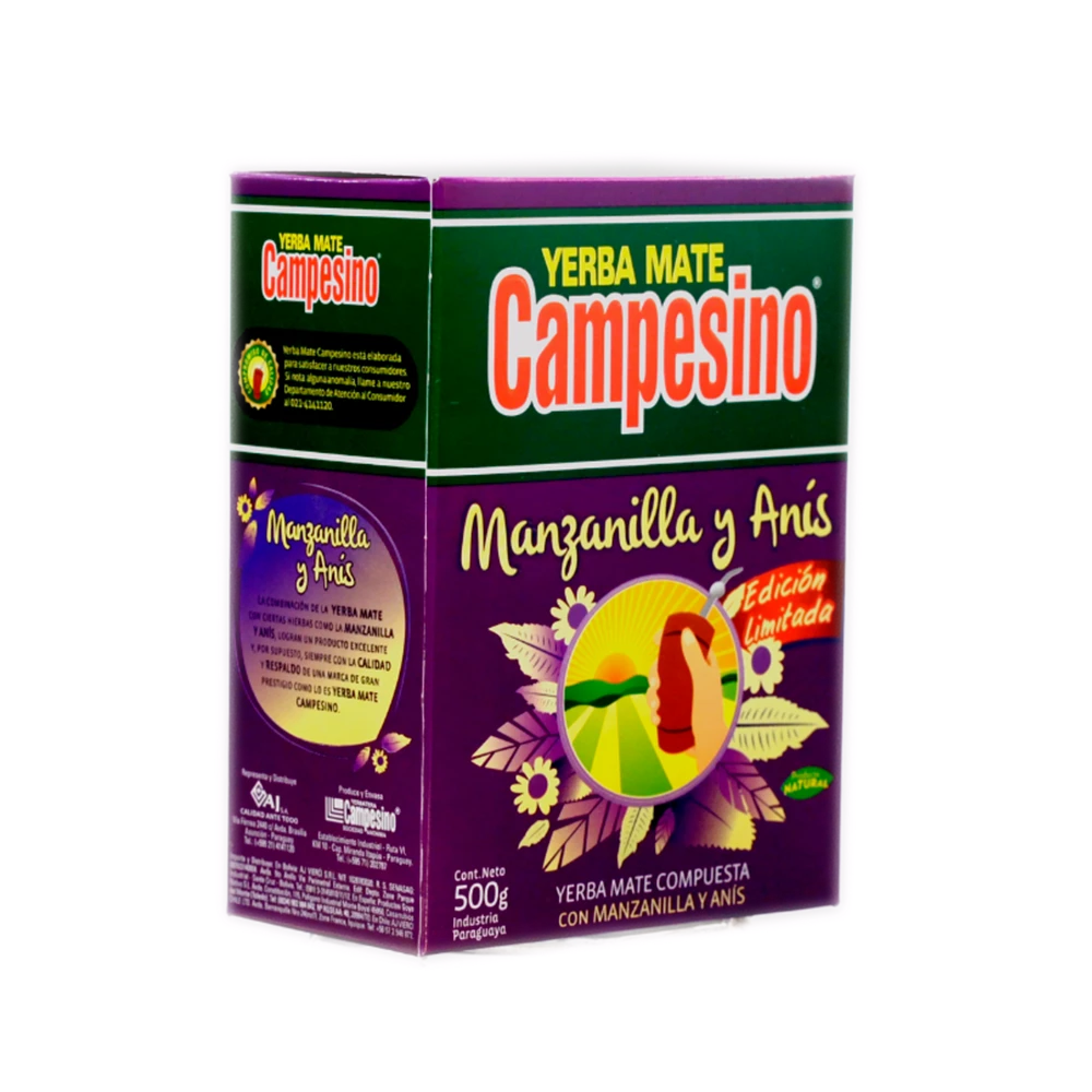 Yerba mate of chamomile and anise (Campesino)