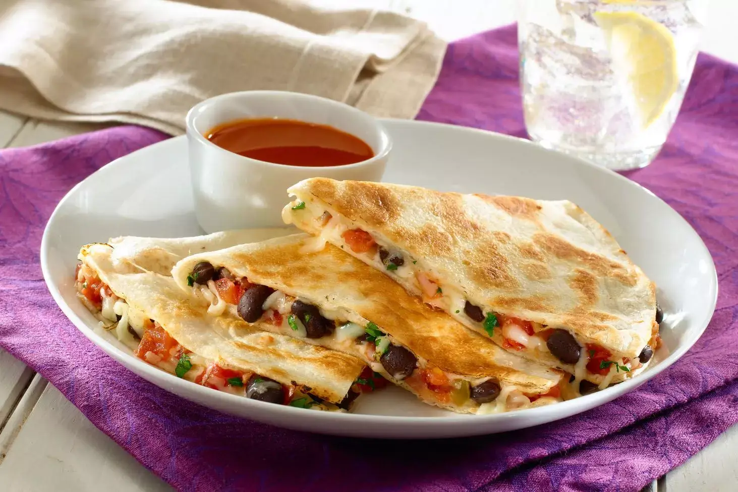 Quesadillas de Frijoles Negros