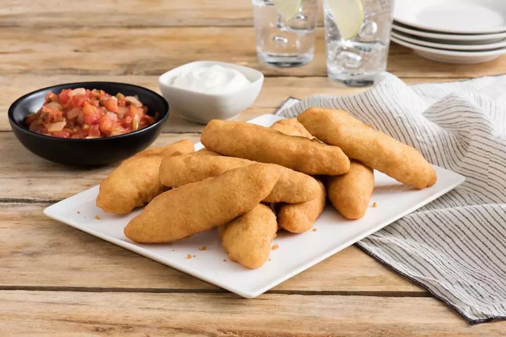 Carimañolas rellenas con carne