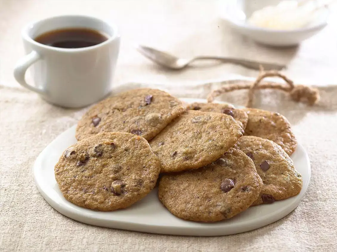 Receta de galletas de garbanzos con chispas de chocolate