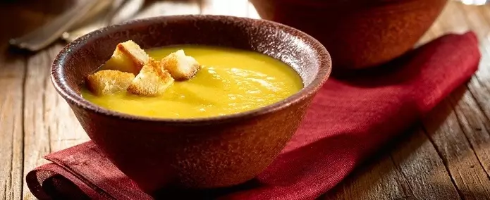 Crema de Calabaza con Coco