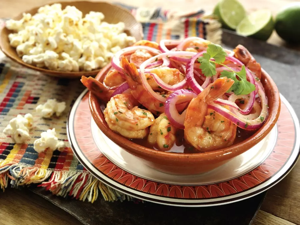 Ceviche de gambas o camarones Ecuatoriano
