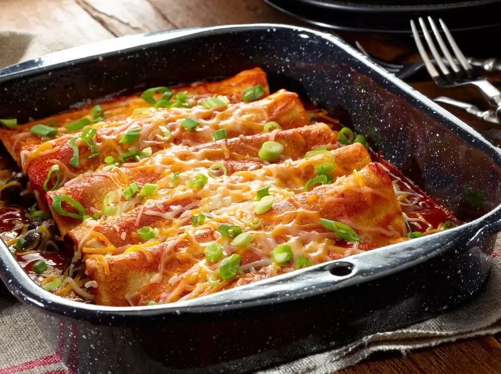 Enchiladas Vegetarianas de Frijoles Negros