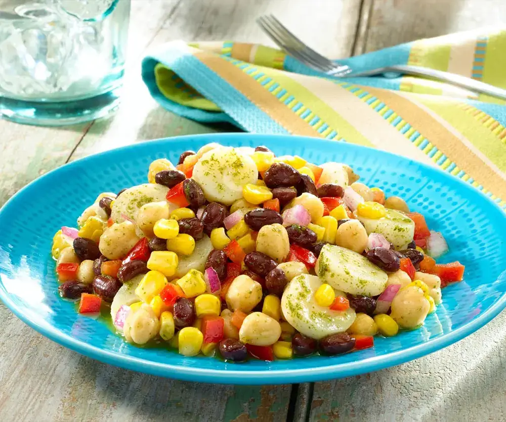 Fresh mexican bean salad