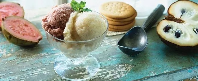 Tropical fruit ice