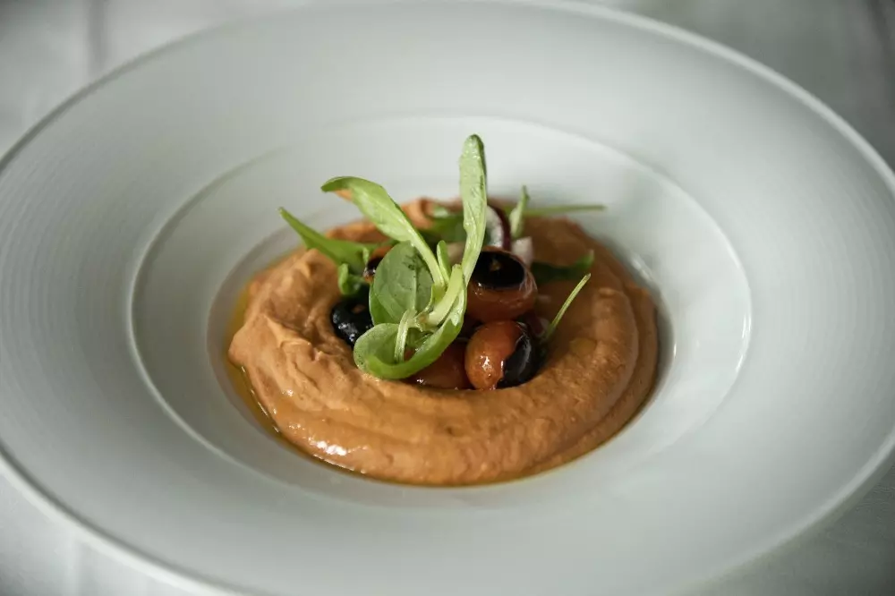 Hummus de tomate y alubia blanca