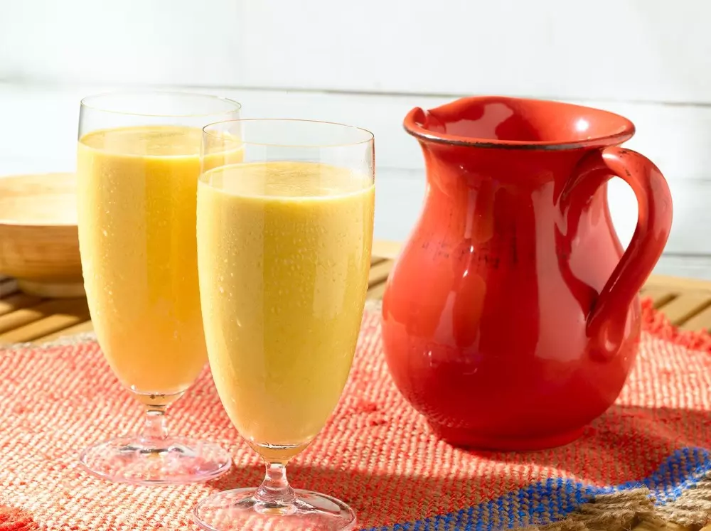 Batido de mamey y banano