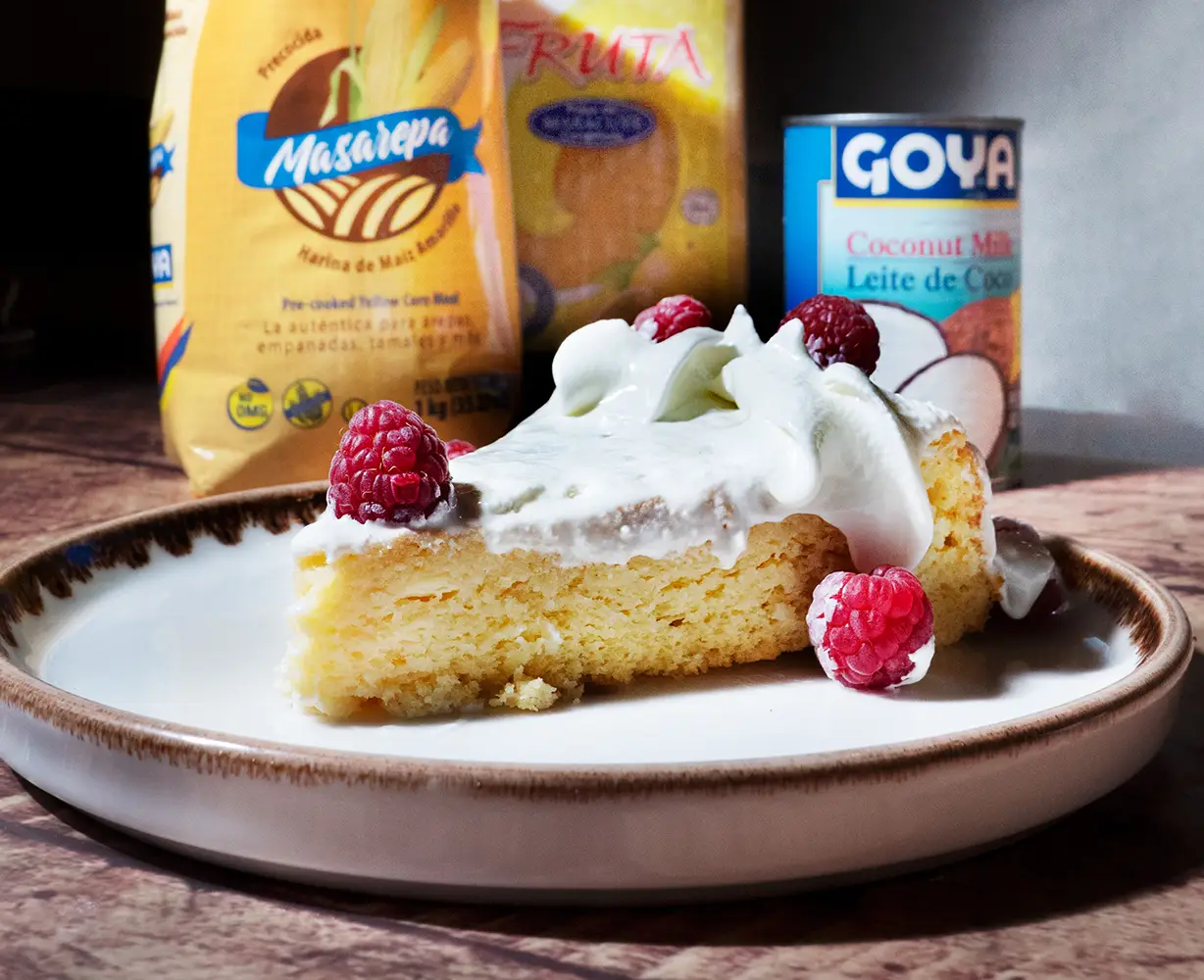 Pastel de Pudín de Fruta de la Pasión