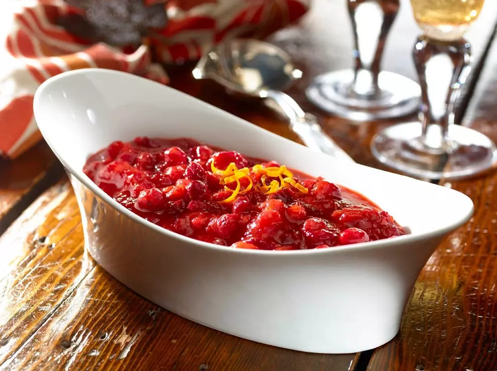 Salsa de arándanos rojos y mango