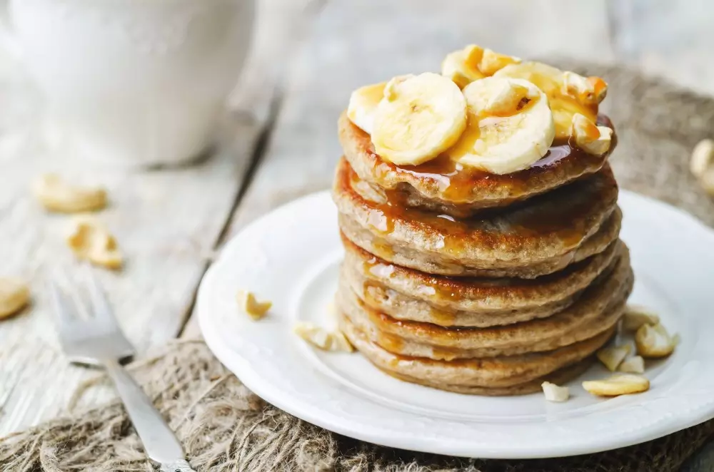 Tortitas de avena con plátano