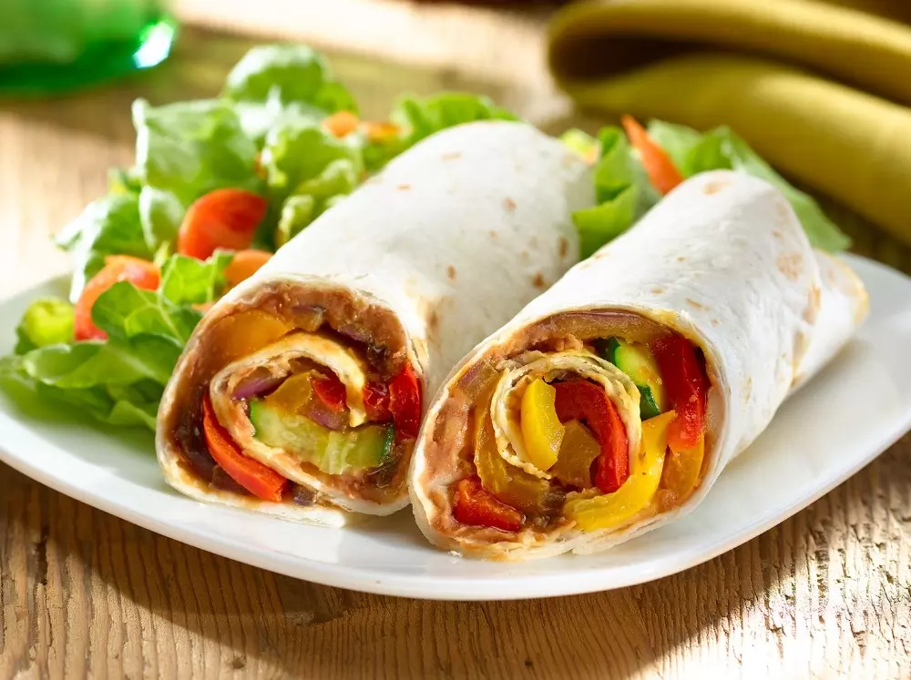 Roasted Vegetable Wraps